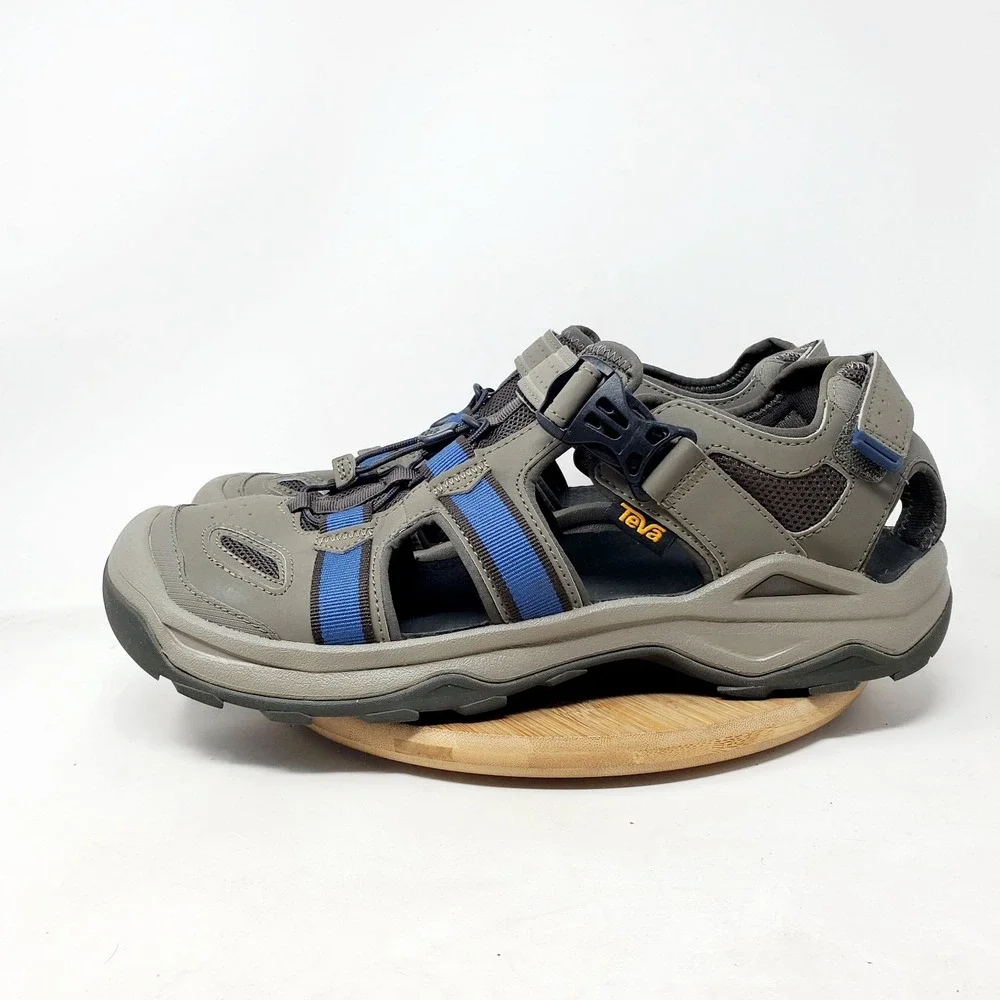 Teva Omnium 2 Sandals Mens 14 Brown Blue Water Hiking Shoes